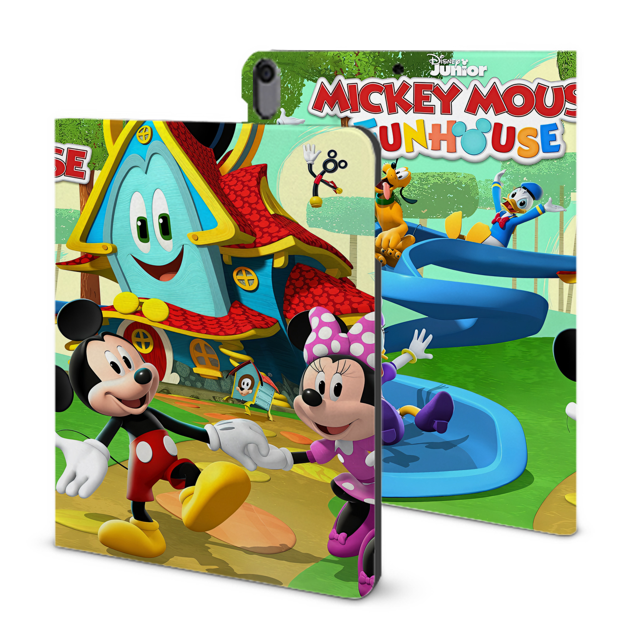 （画像用） ミッキーマウス Mickey Mouse IPad ケース ブック型 PUレザー TPU 耐衝撃 軽量 薄型 ペン収納なし 全面保護 IPad 各モデル対応